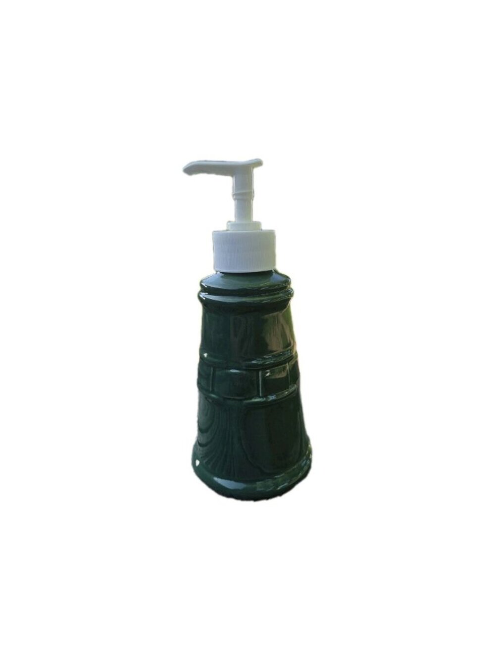 Longaberger Woven Traditions Pottery IVY GREEN Soap/Lotion Dispenser with Pump